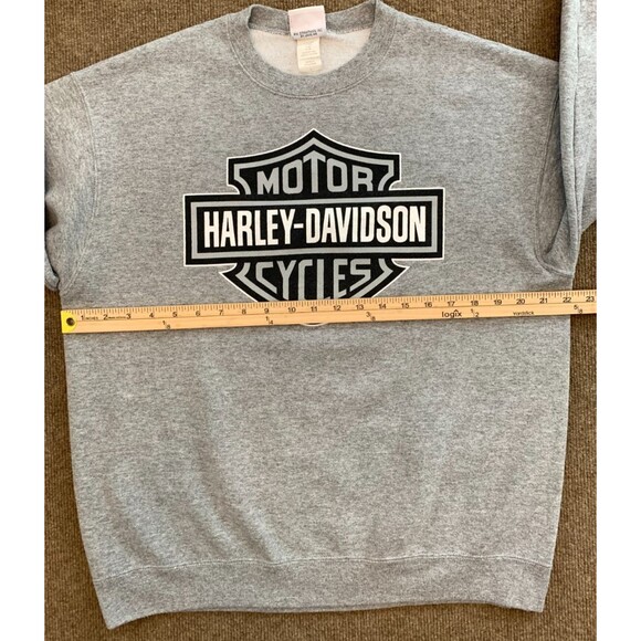 Vintage Harley Davidson Sweatshirt Mens L Ocean State Warwick Rhode Island 90s - Picture 4 of 7